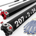 Garage Door Torsion Springs Kit with Non-Slip Winding Bars Included