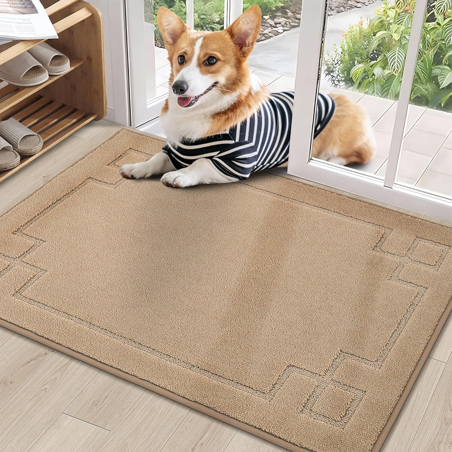 BEQHAUSE Non-Slip Door Mat 24in x 36in for Indoor Entryway