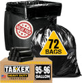 95 Gallon Trash Bags Heavy Duty - Extra Large Black Can Liners