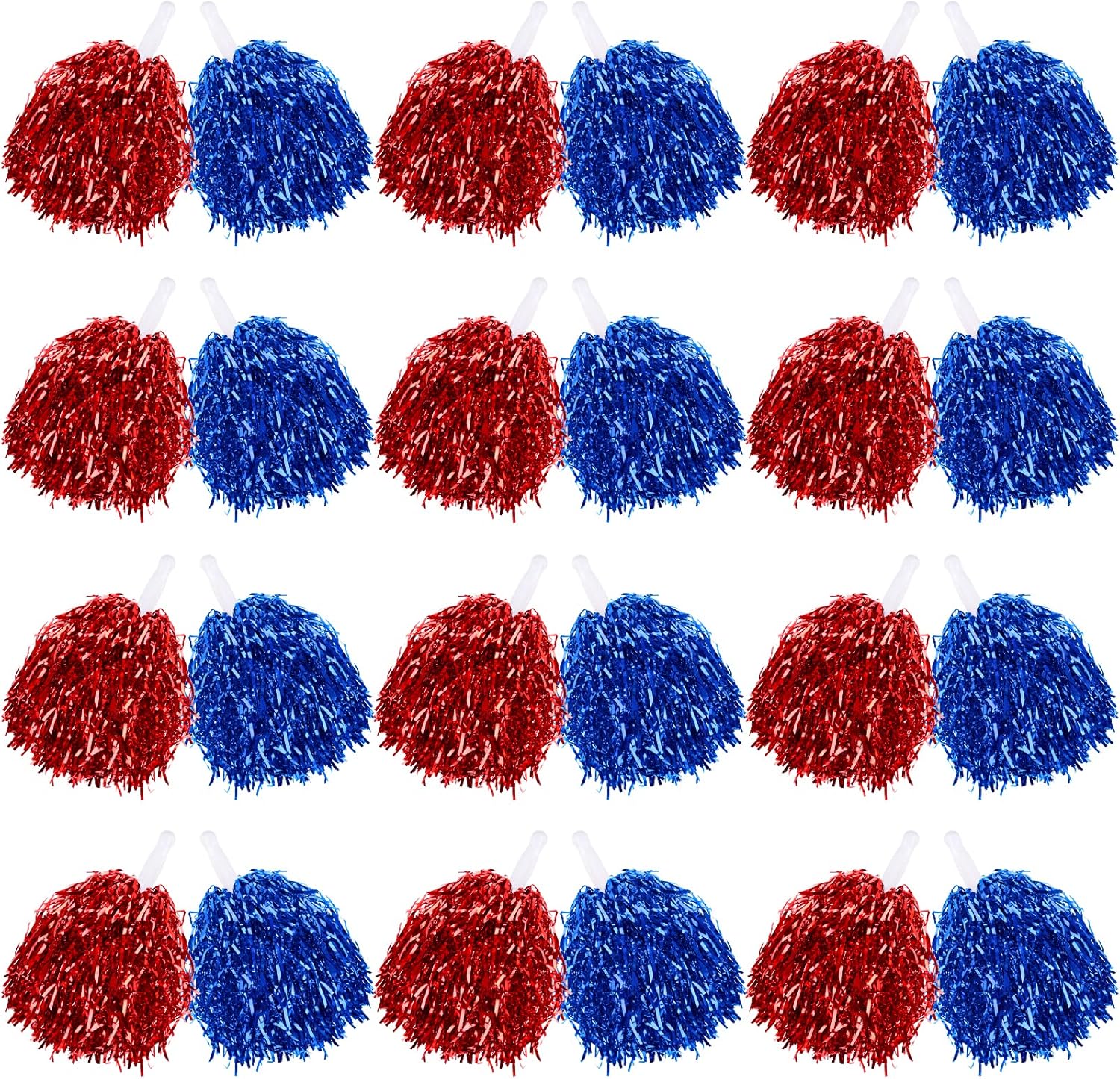 60 Pcs Cheerleading Pom Poms Bulk for Kids and Adults Sports
