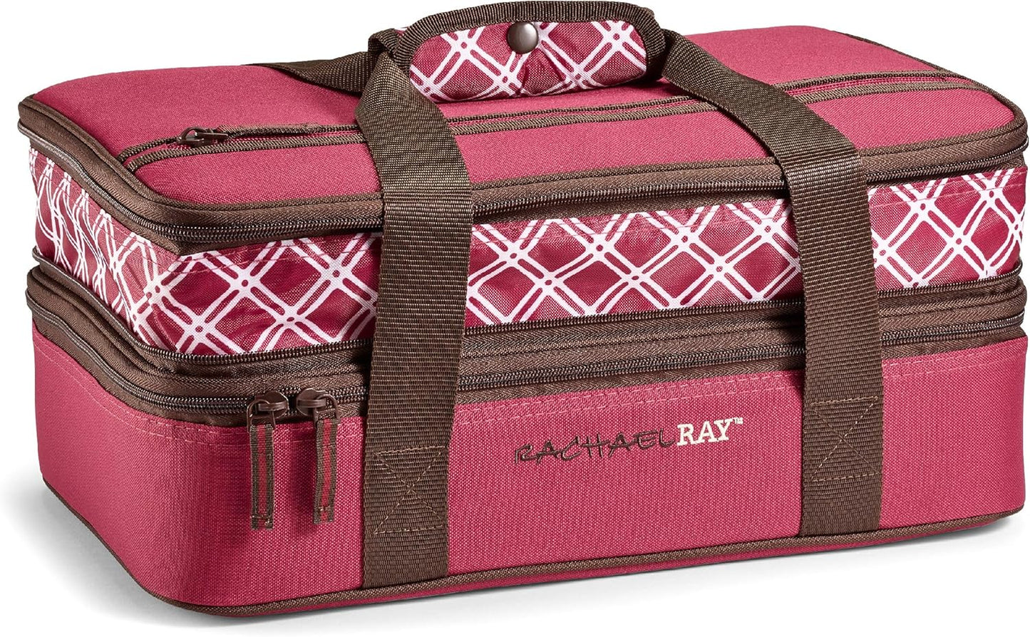 Expandable Insulated Casserole Carrier for Hot or Cold Food