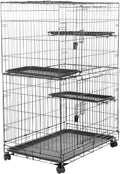 Large 3-Tier Cat Cage Playpen - Tall Indoor Enclosure for Kittens