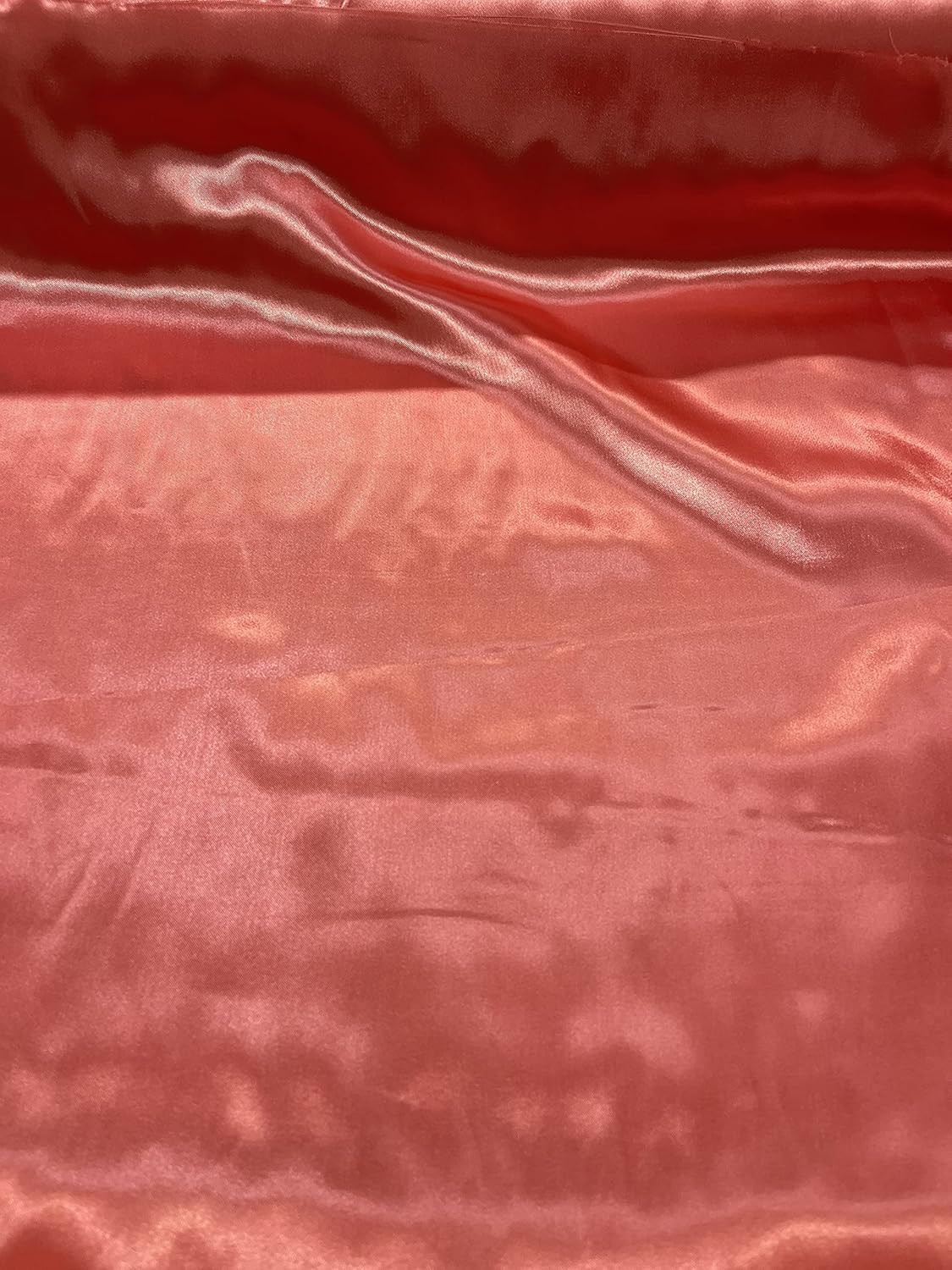 Premium Bridal Wedding Satin Charmeuse Fabric 60 in Wide Coral