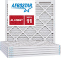 Aerostar 10x10x1 MERV 11 Pleated Air Filter - Box of 6