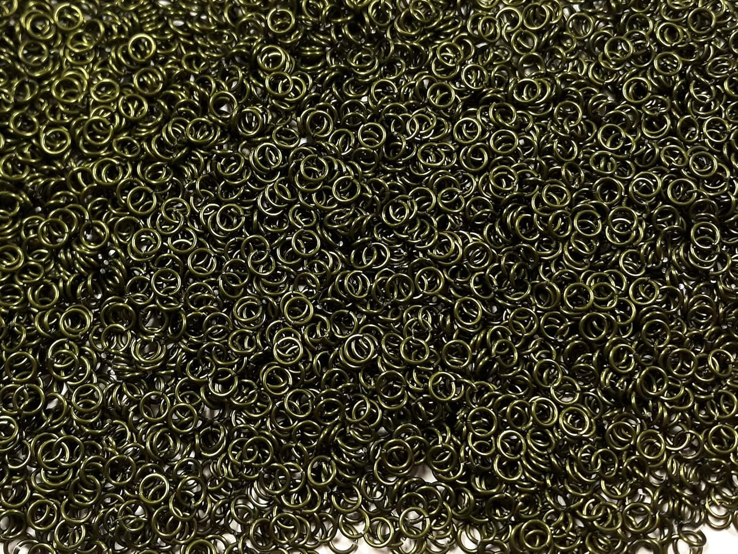 1/2 Pound OD Green Anodized Aluminum Jump Rings for Jewelry