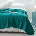 Cooling Blanket Queen Size Rayon from Bamboo - Lightweight Teal