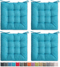SQUARE MOON 4 Pack Chair Cushions 16 in - Soft Light Blue