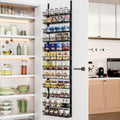 Churboro Over the Door Pantry Organizer Rack with 12 Baskets