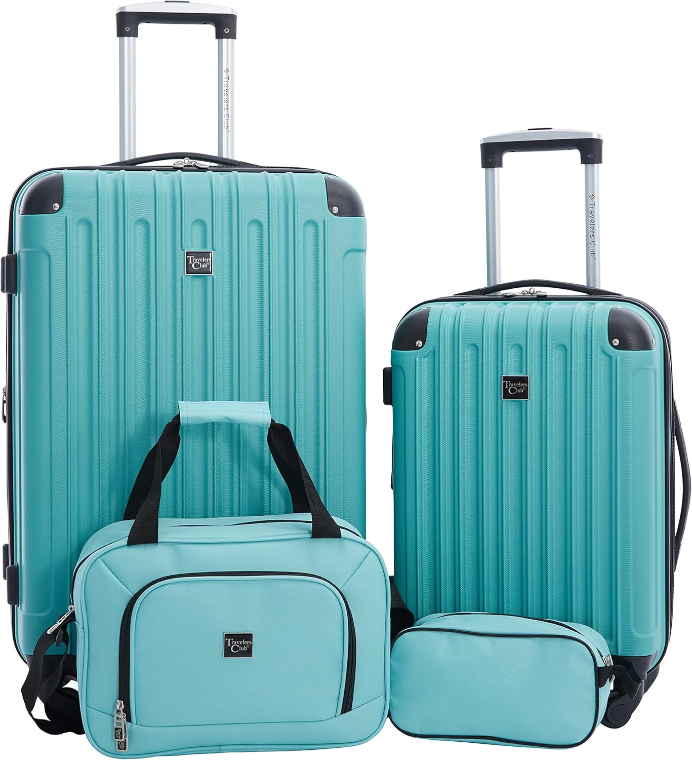 Travelers Club Midtown Hardside 4-Piece Luggage Travel Set