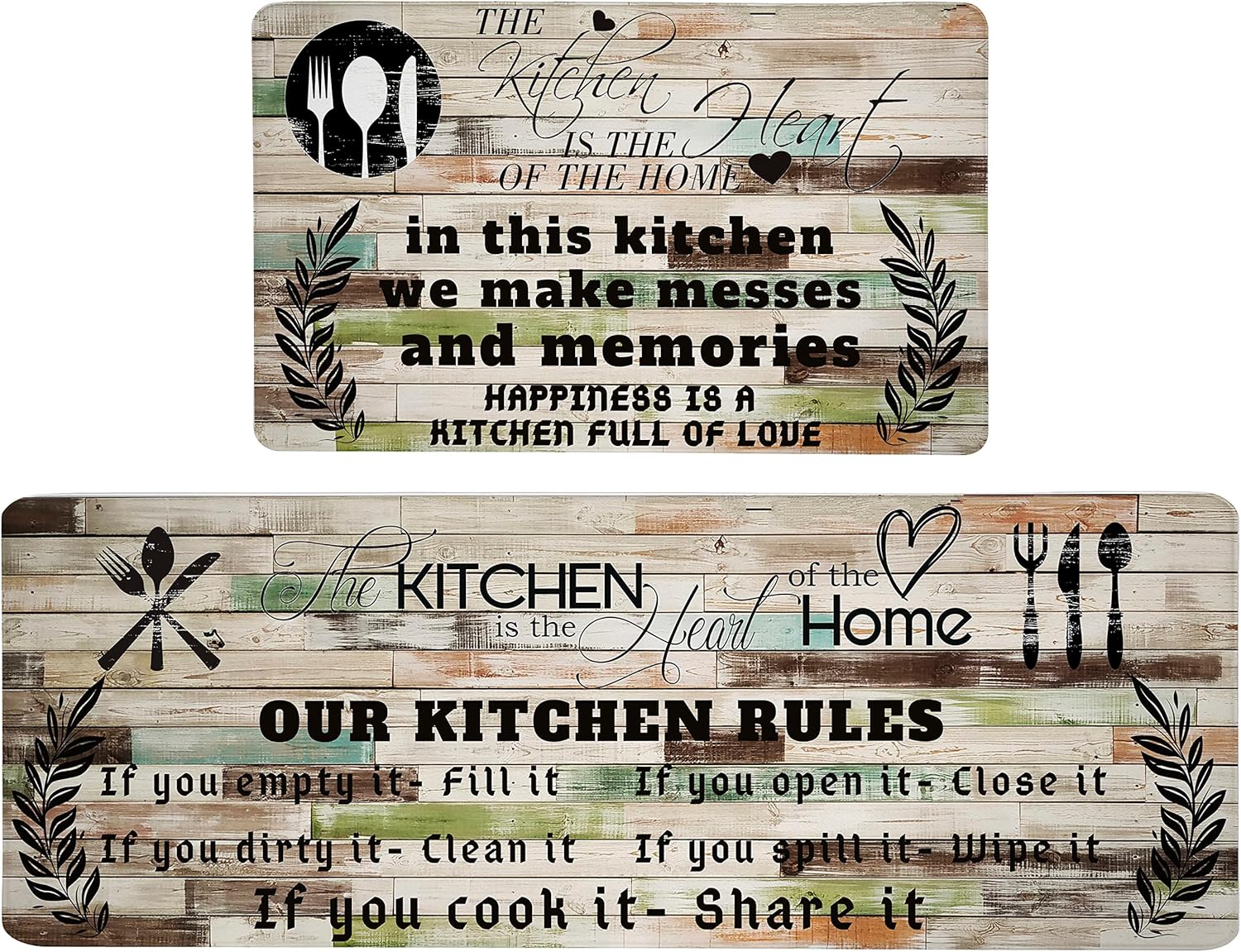 Weesire Kitchen Mats for Floor Anti Fatigue Comfort and Style