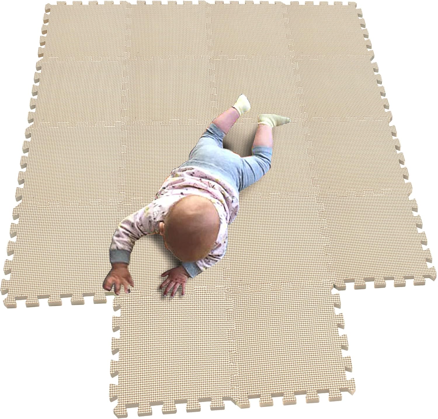 MQIAOHAM 18 Pieces Soft Baby Play Mat for Safe Playtime Fun
