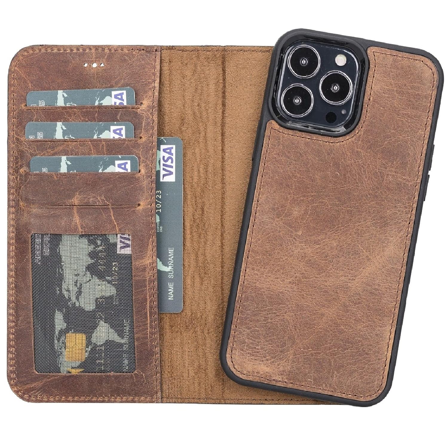 VENOULT iPhone 15 Pro MAX Wallet Case with Detachable Design