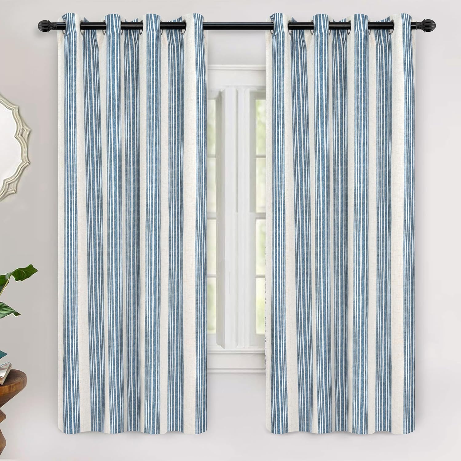 DriftAway Chris Linen Blackout Curtains for Elegant Home Decor