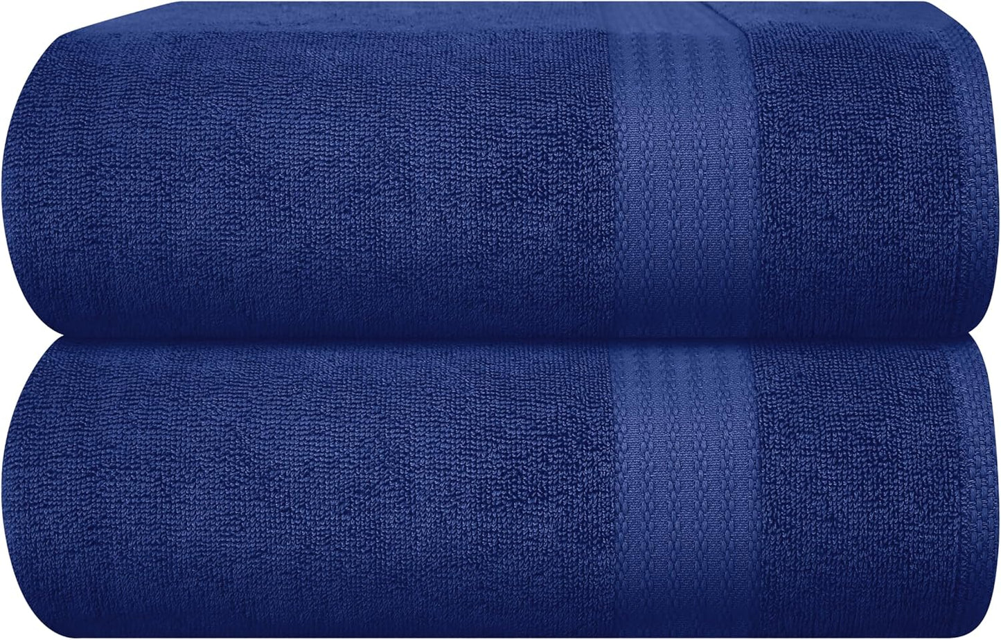 GLAMBURG Premium Cotton Oversized Bath Sheets for Everyday Use