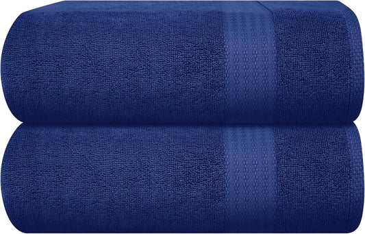 GLAMBURG Premium Cotton Oversized Bath Sheets for Everyday Use