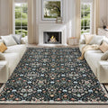 Area Rug 10x13 Extra Large Moroccan Trellis Rug - Machine Washable