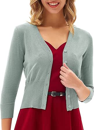 GRACE KARIN Women's Cropped Cardigan for Stylish Comfort