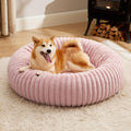 Bedsure Donut Large Dog Bed - Cozy Faux Fur Pet Oasis