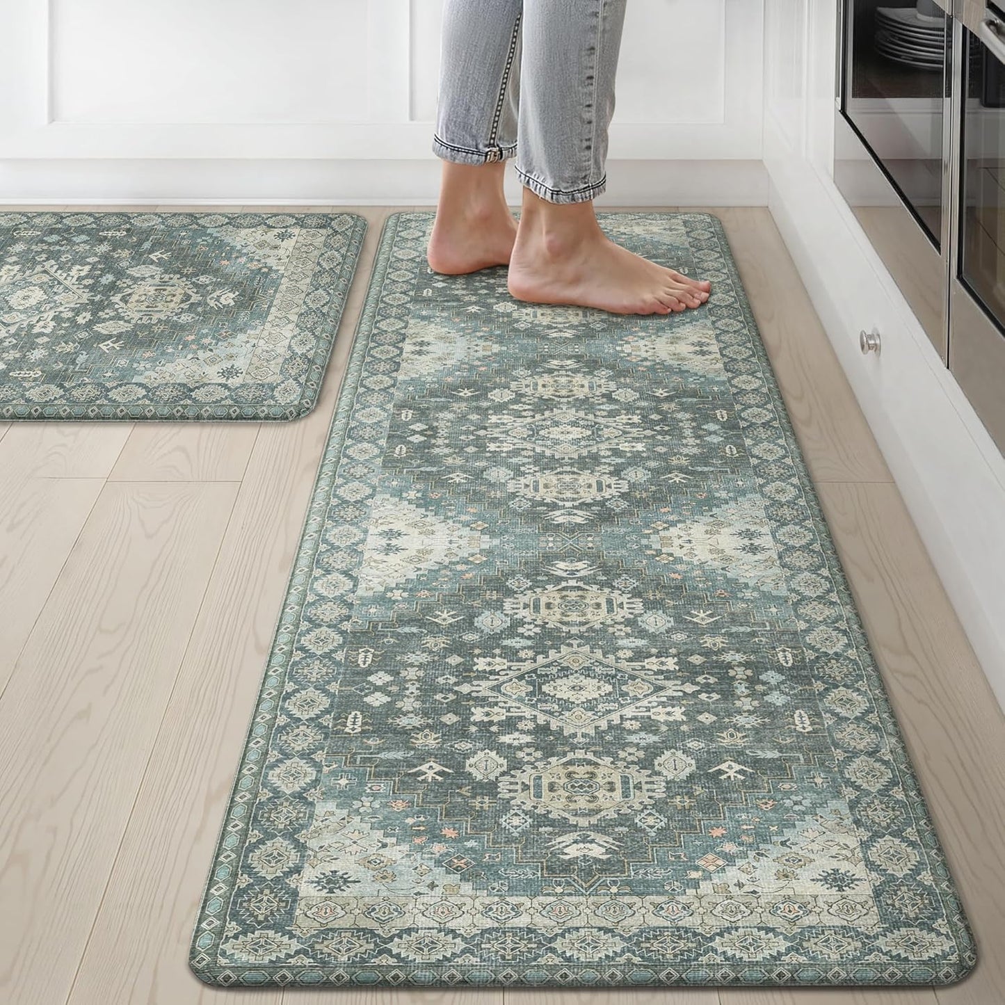 GENIMO Kitchen Mats for Floor - Non Slip Washable Comfort Rug