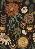 Boho Wallpaper Peel and Stick 17.3in x 1200in Sun Floral - Removable
