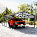 1220FT Heavy Duty Carport for All-Weather Vehicle Protection