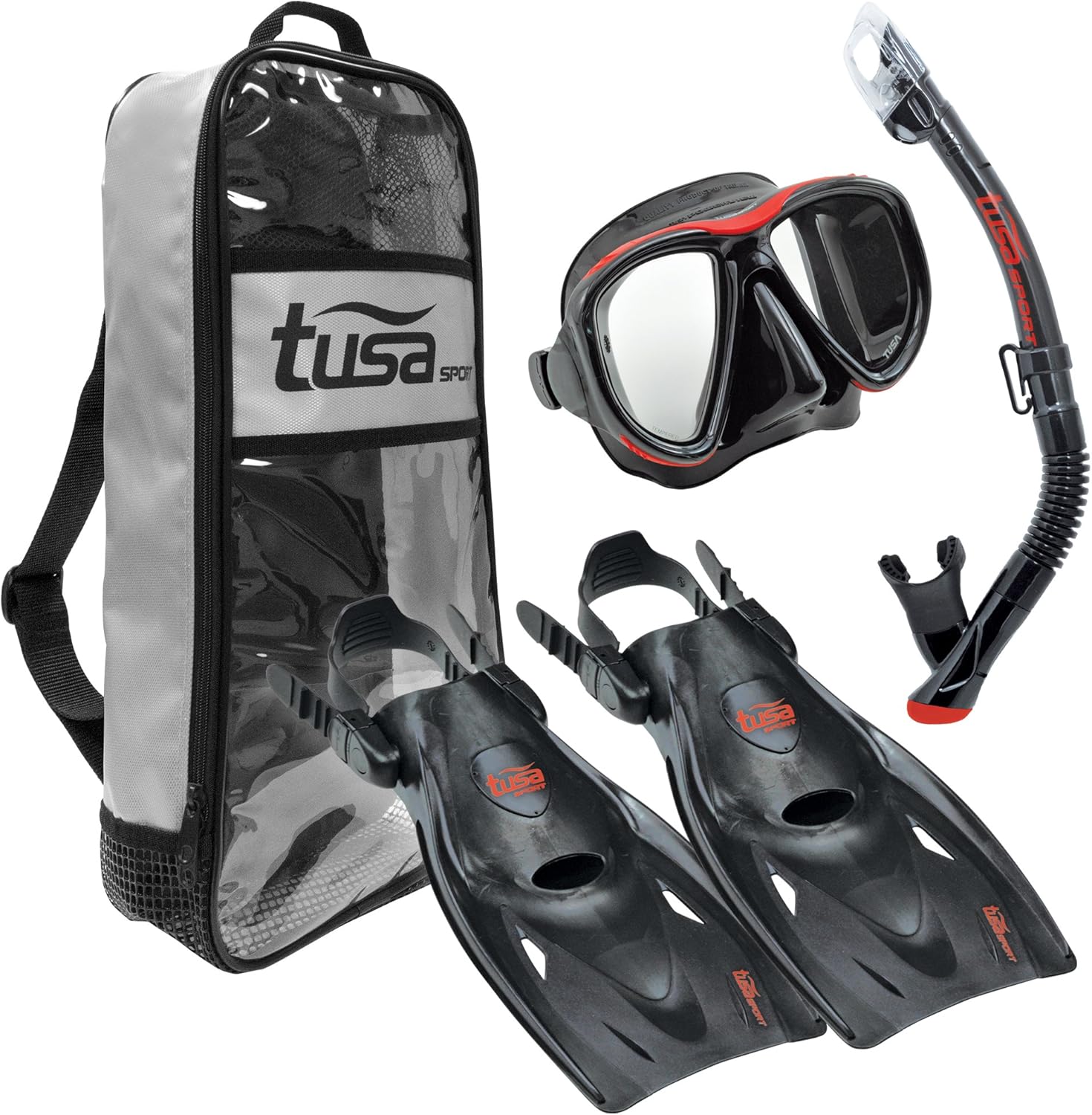 TUSA Sport Snorkel Set for Clear Underwater View!