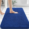 OLANLY Bathroom Rug 36x24 in Royal Blue - Soft, Absorbent Chenille