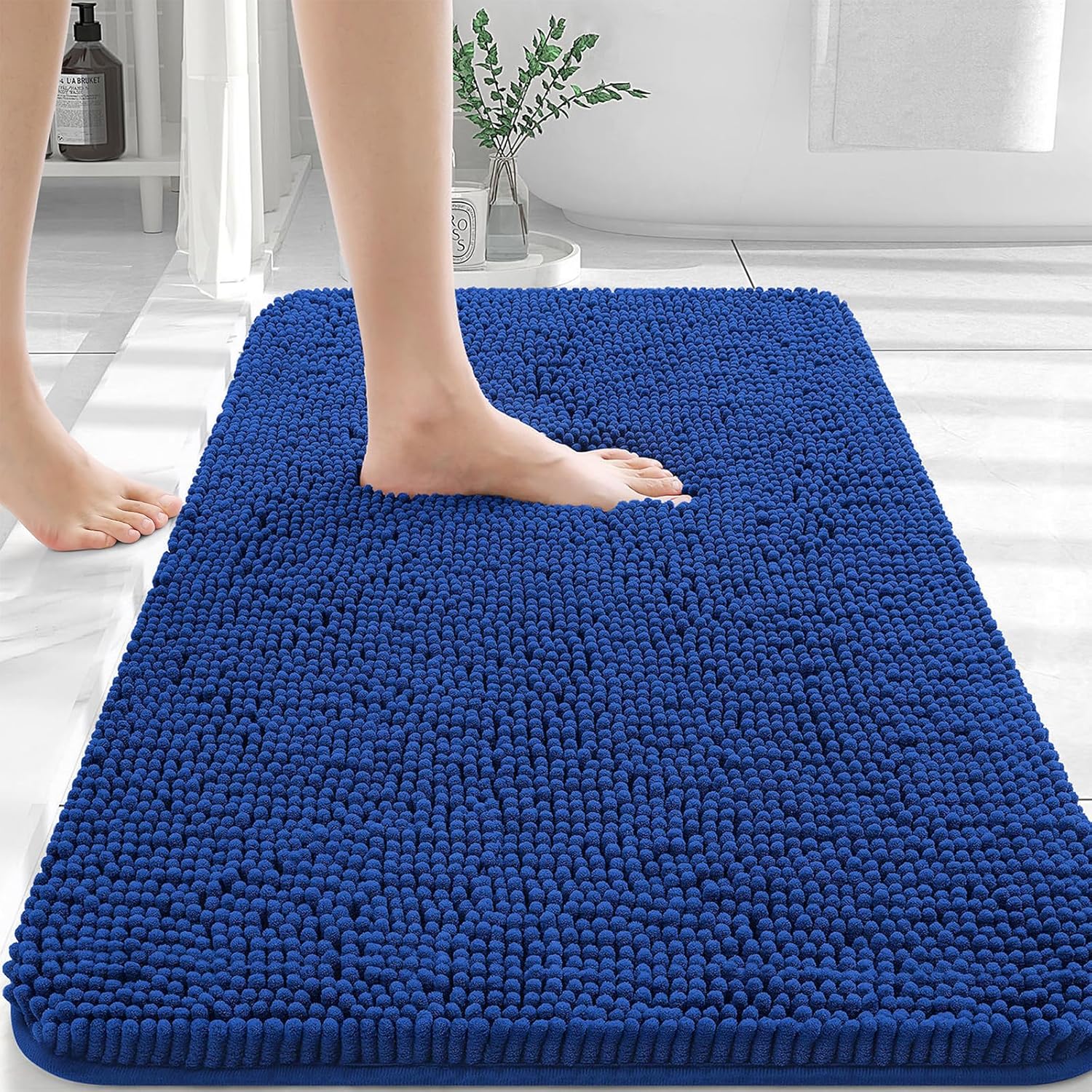 OLANLY Extra Soft Chenille Bath Rugs for Ultimate Comfort