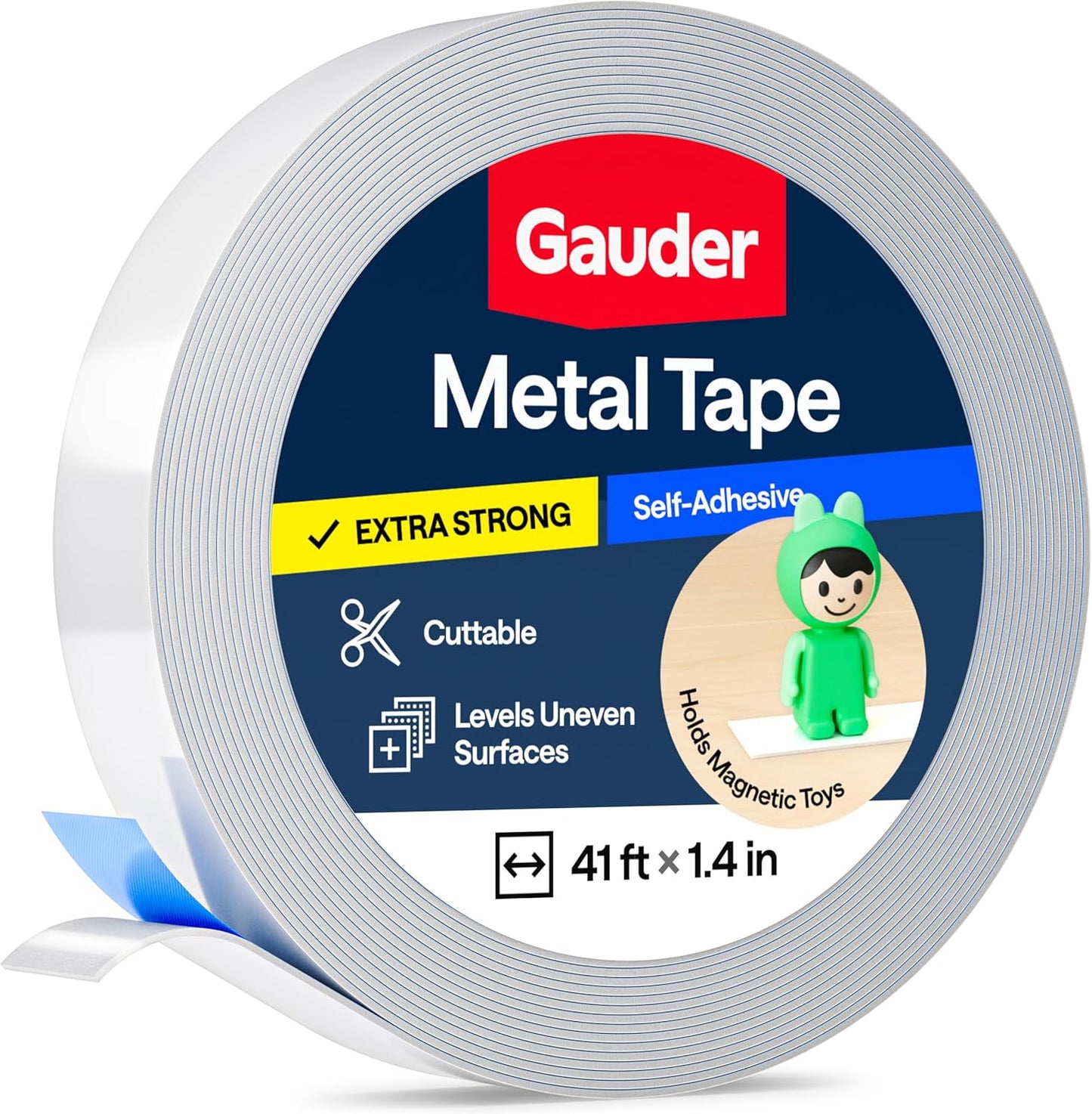 GAUDER Self-Adhesive Metal Tape for Tonie Figures & Shelves