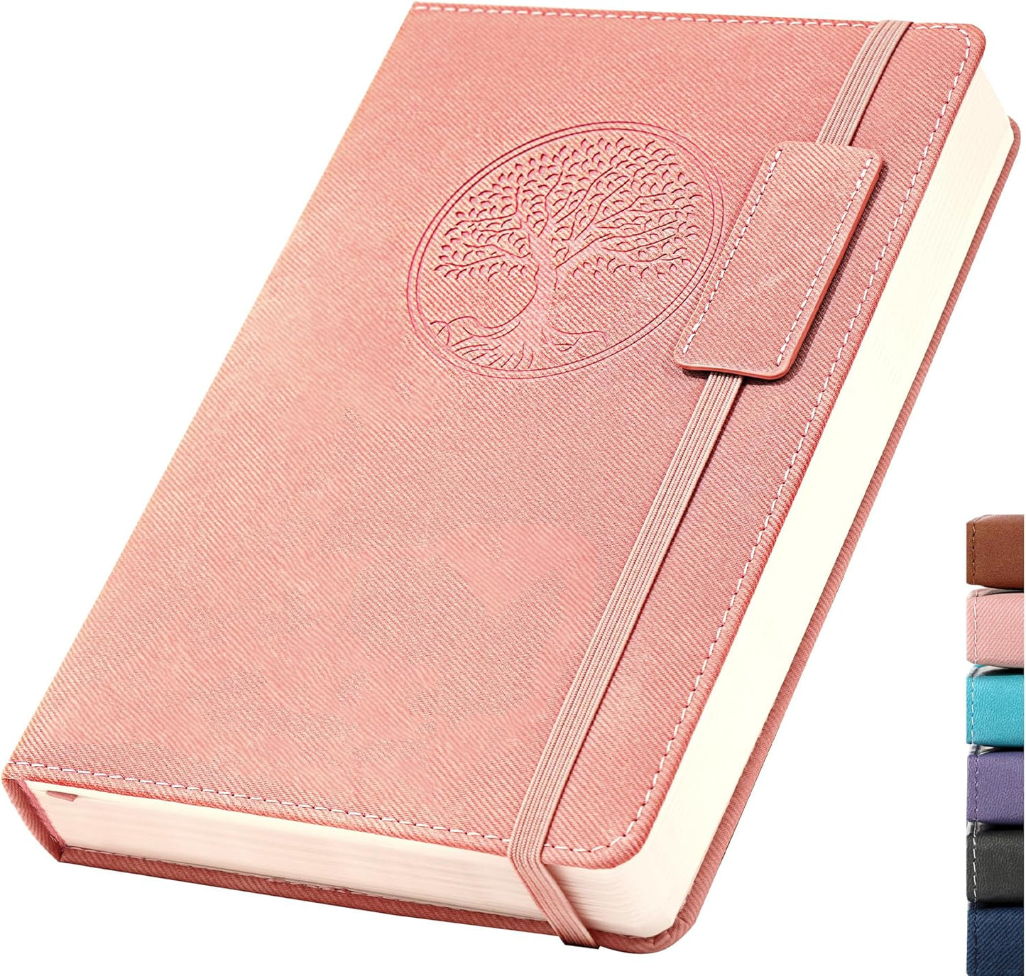 Chic Pink Leather Journal - 256 Pages A5