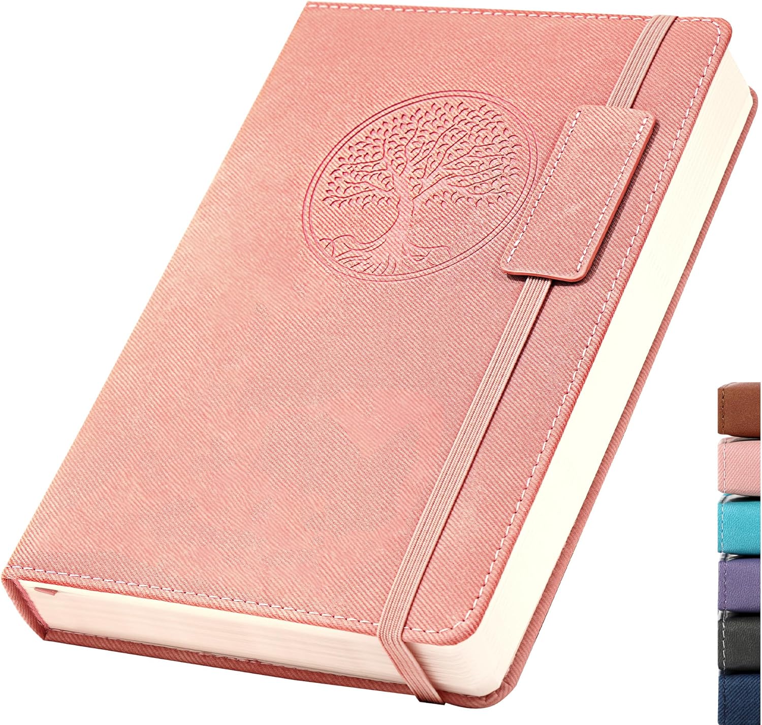 Chic Pink Leather Journal - 256 Pages A5