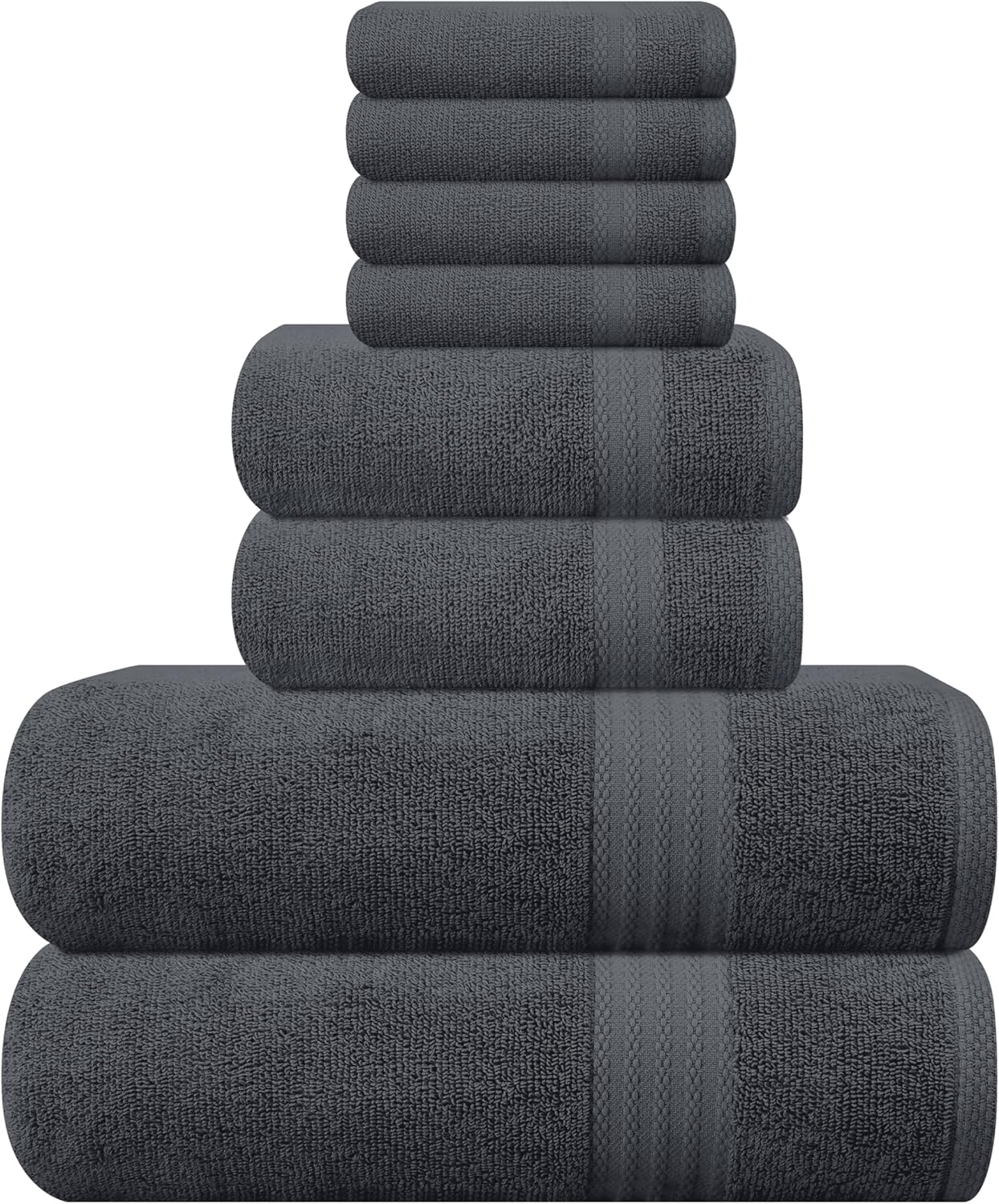 GLAMBURG Ultra Soft Towel Set - Luxurious 100% Cotton Towels