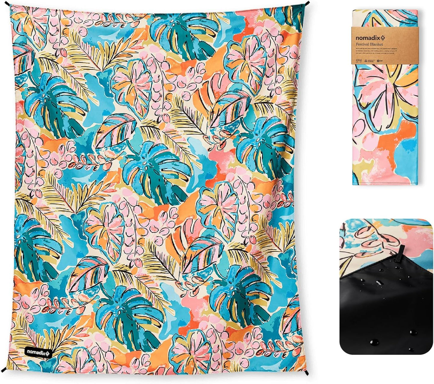 Nomadix Festival Blanket - Plush, Water Resistant & Eco-Friendly