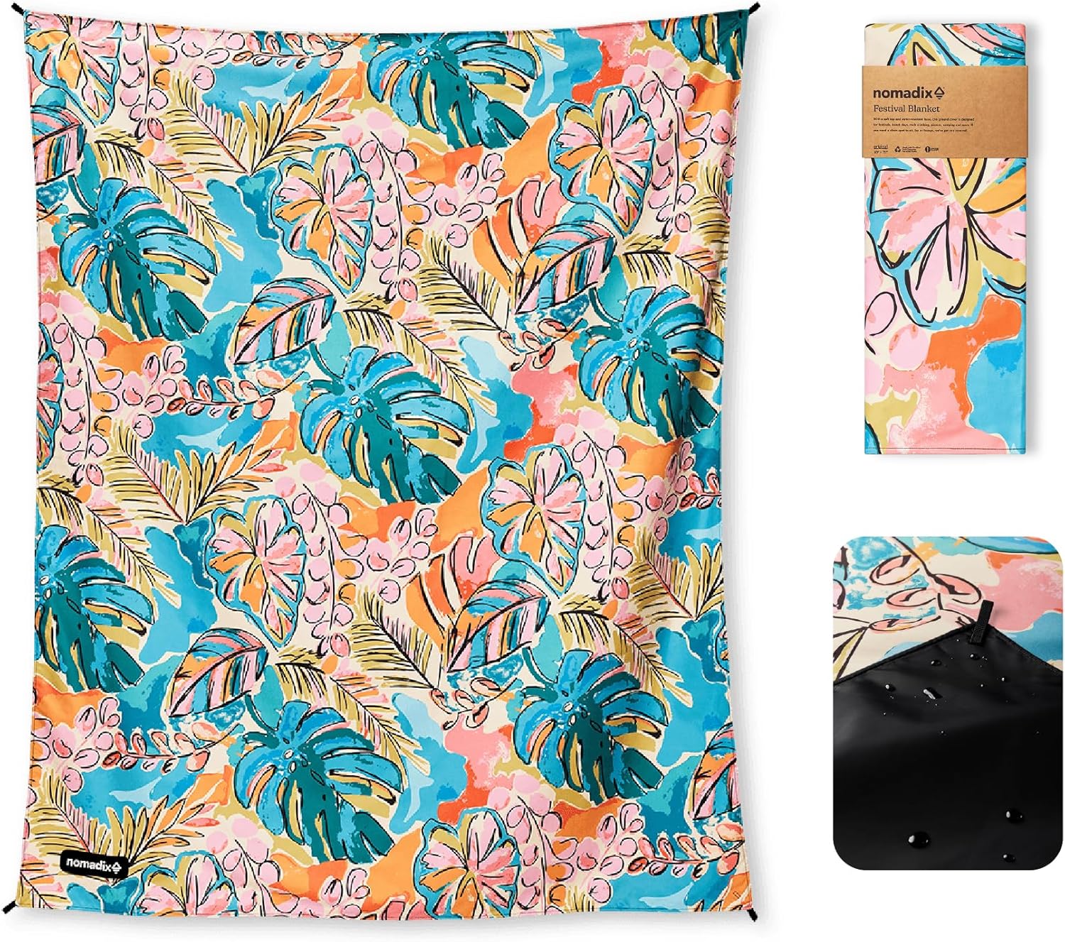 Nomadix Festival Blanket - Plush, Water Resistant & Eco-Friendly