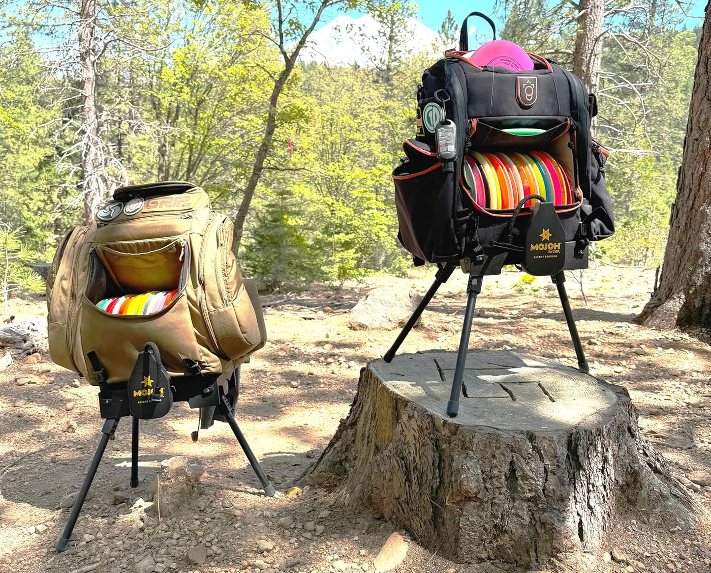 Ultimate Disc Golf Bag Stand - Back Saver!