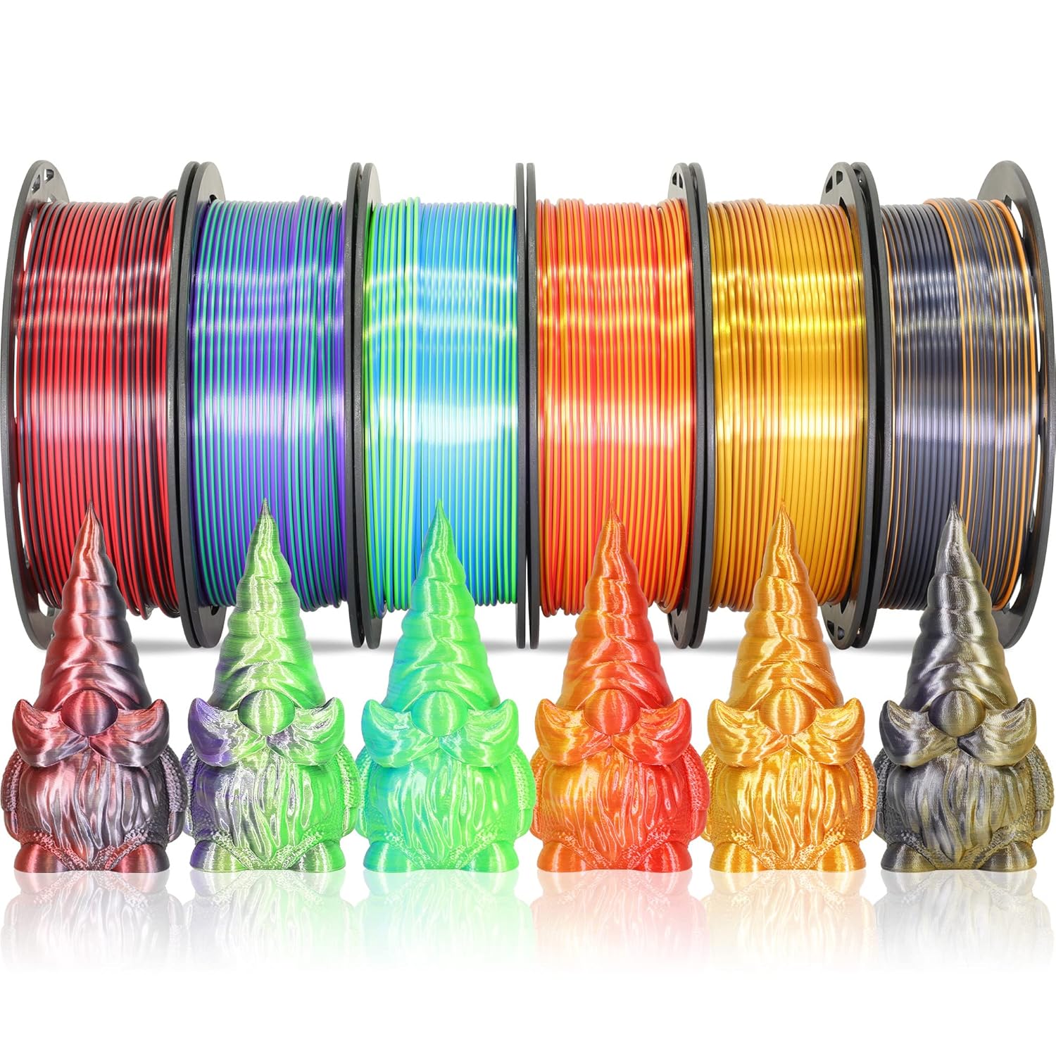 Bicolor Dual Color 1.75mm 3D Printer Filament Bundle Review