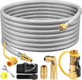 24FT Quick Connect Propane Hose for RV to Gas Grill - Secure RV Grill