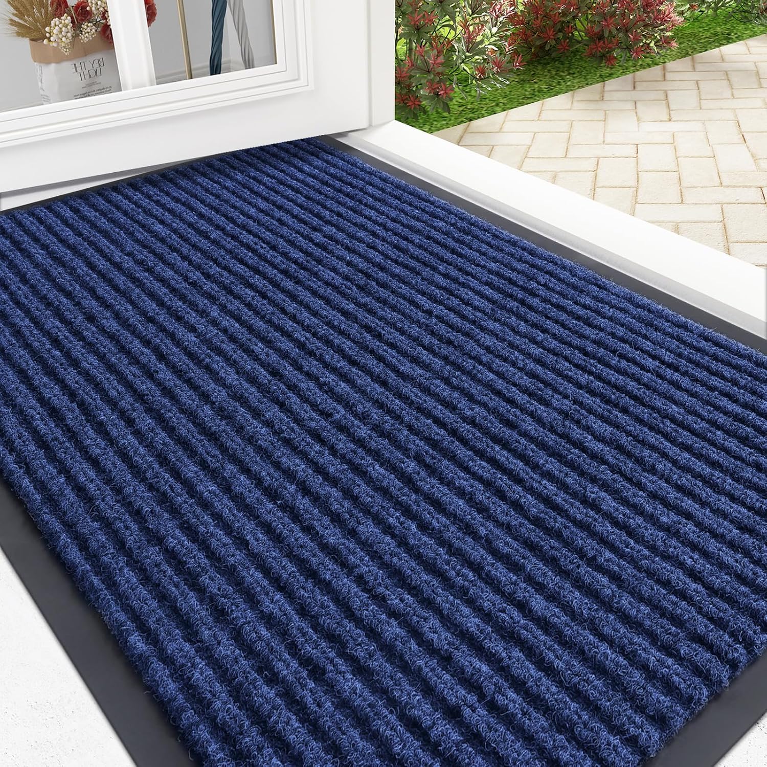 OLANLY Front Door Mat Indoor Outdoor Waterproof Doormat