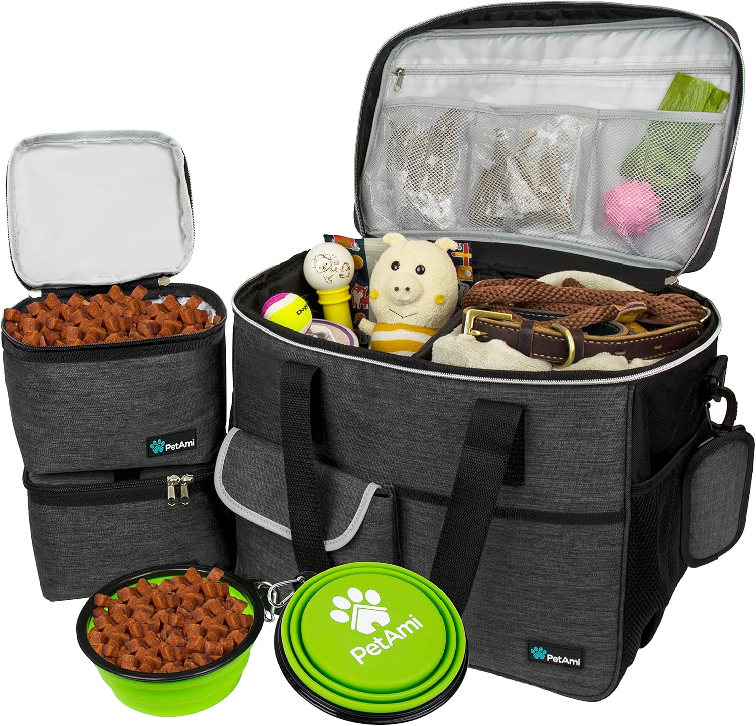 PetAmi Dog Travel Bag - Ultimate Organizer for Pet Supplies