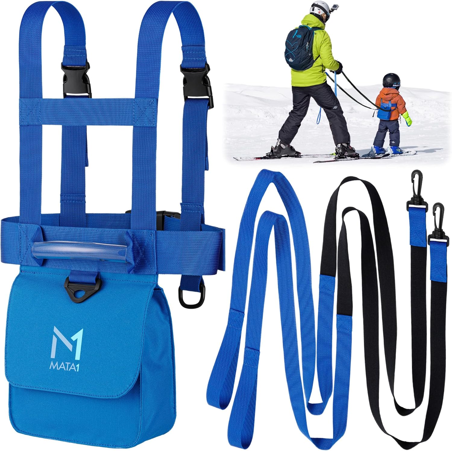 Kid's Ski & Snowboard Harness - Easy Lift Handle - Training Backpack