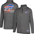 Ultra Game NFL Super Soft Quarter Zip Long Sleeve T-Shirt (Style WTKX)