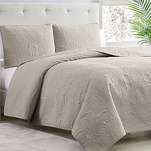 Mellanni King Size Bedspread Coverlet Set - Soft & Durable Quilt