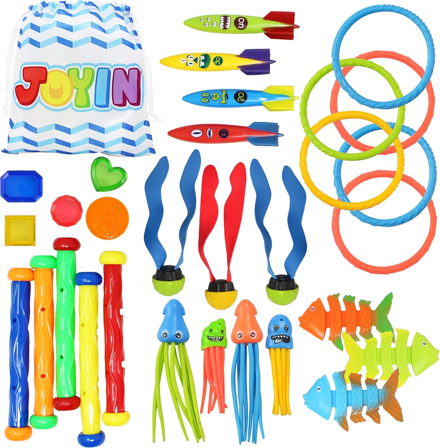 30-Piece Kids Diving Pool Toys Set for Endless Summer Fun!