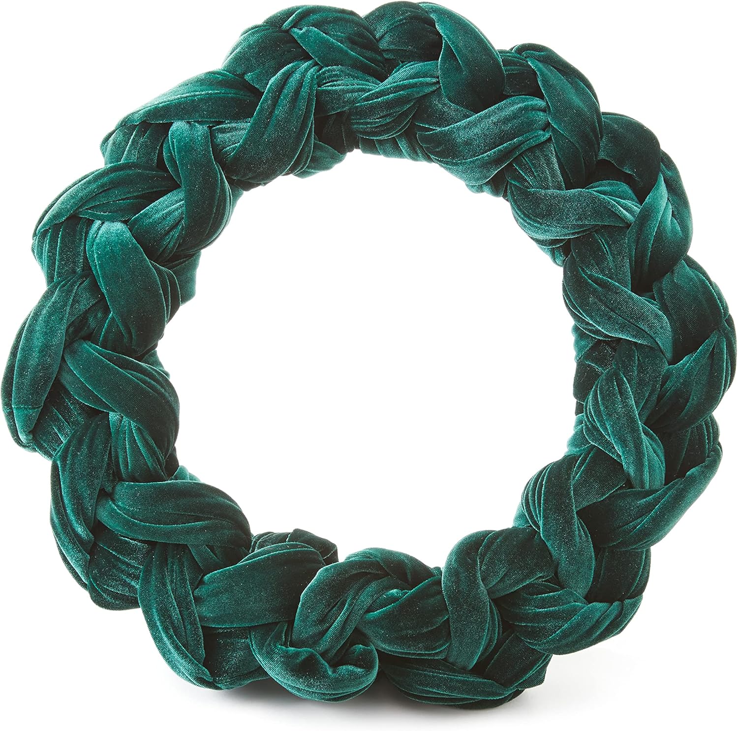Emerald Green Velvet Wreath for Inside - Artisan Crafted Decor