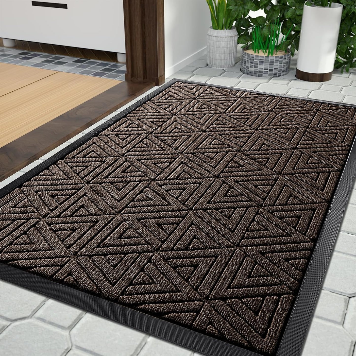 Yimobra Outdoor Doormat 36 x 24 Waterproof Non Slip Heavy Duty