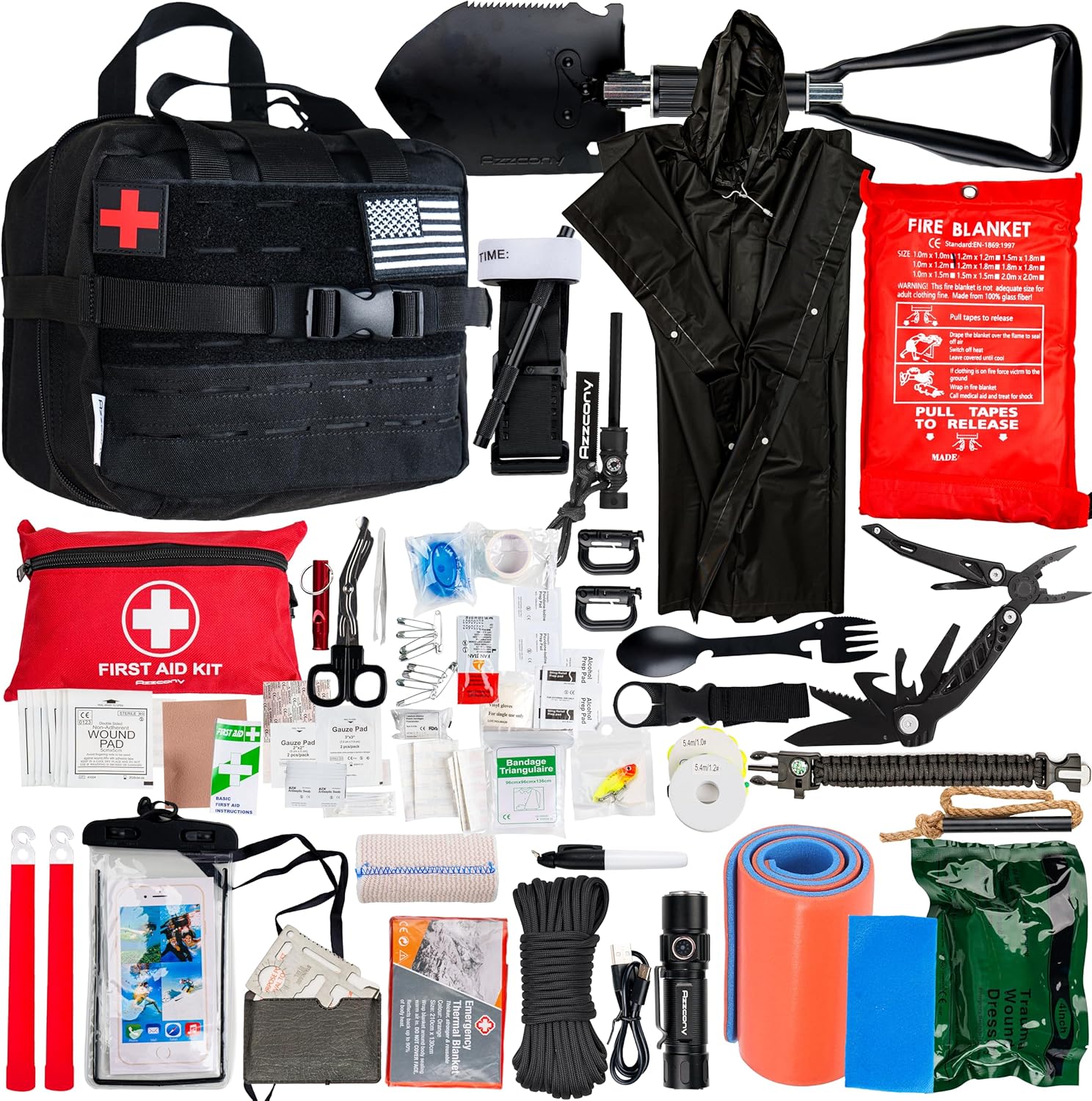 Emergency Survival Kit Backpack for Outdoor Adventures and Safety