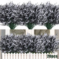 RECUTMS Black Flower Bundles for Stunning Outdoor Decor