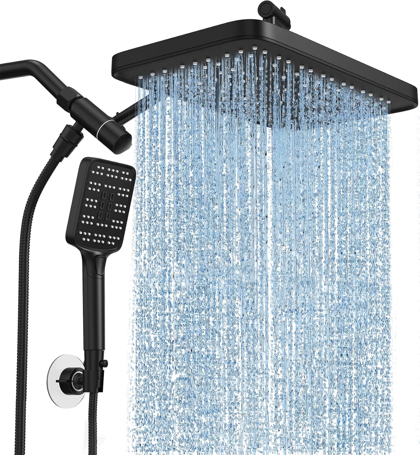 High Pressure Rain Shower Head with Handheld Spray Combo Set