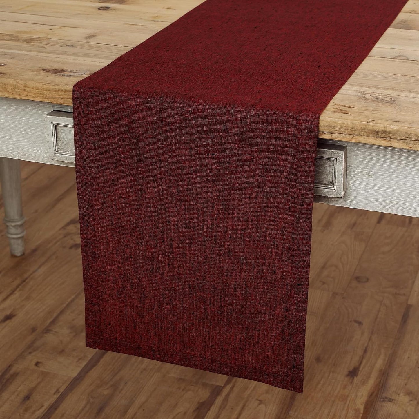 Linen Table Runner 14 x 72 Inch for Fall and Holiday Decor