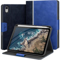 iPad Mini 7 Case for 8.3 in - Slim Vegan Leather Stand and Pencil